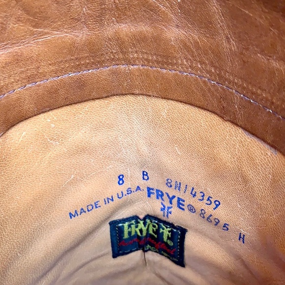 FRYE True Vintage Black Label Over the Knee Tall Brown Boots, Size 8 - Picture 10 of 11